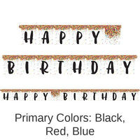 12/Case Bulk Confetti Sprinkles Party Banners