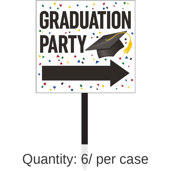 6/Case Bulk Graduation Yard Signs