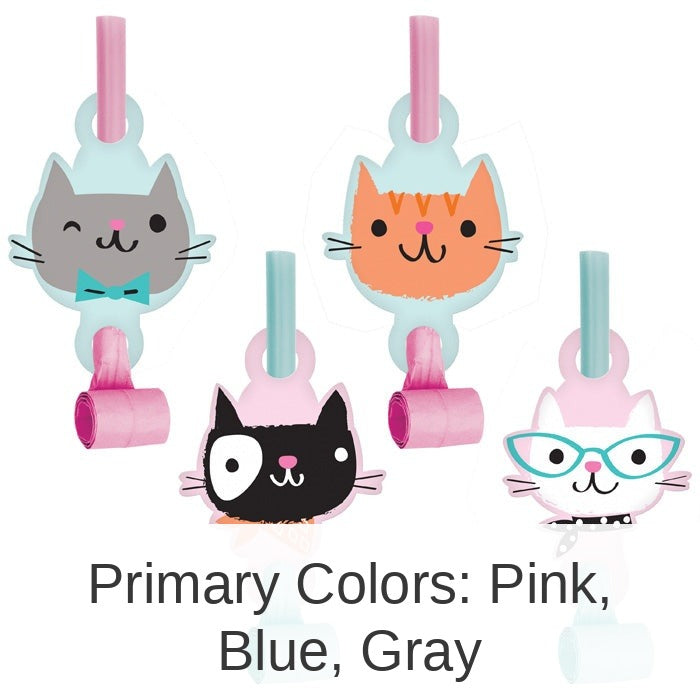 48/Case Bulk Purr-fect Cat Party Blowers