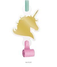 48/Case Bulk Sparkle Unicorn Party Blowers