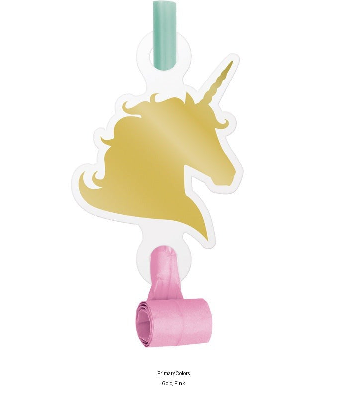 48/Case Bulk Sparkle Unicorn Party Blowers