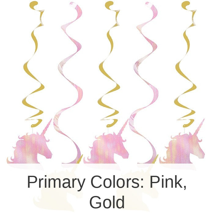 30/Case Bulk Sparkle Unicorn Dizzy Danglers