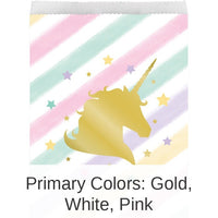120/Case Bulk Sparkle Unicorn Treat Bags