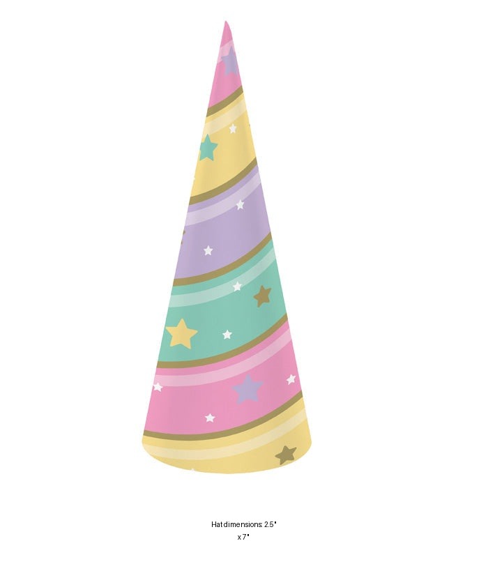 48/Case Bulk Sparkle Unicorn Horn Hats