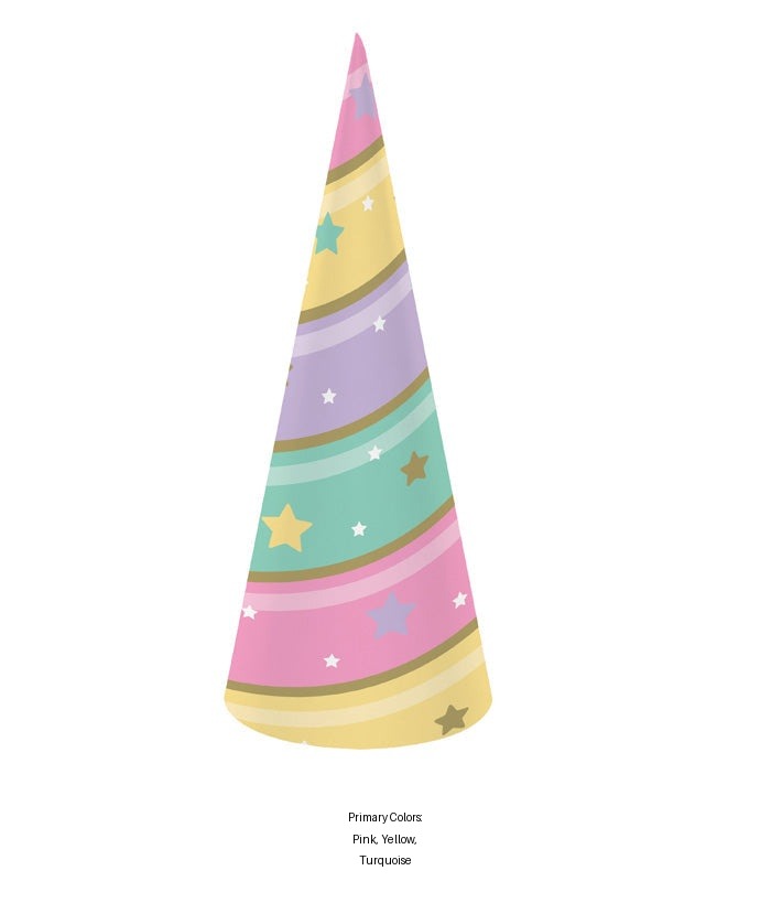 48/Case Bulk Sparkle Unicorn Horn Hats