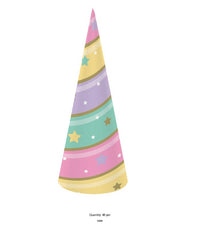 48/Case Bulk Sparkle Unicorn Horn Hats