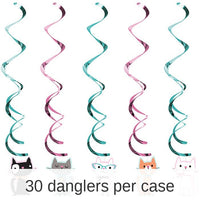 30/Case Bulk Purr-fect Cat Party Dizzy Danglers