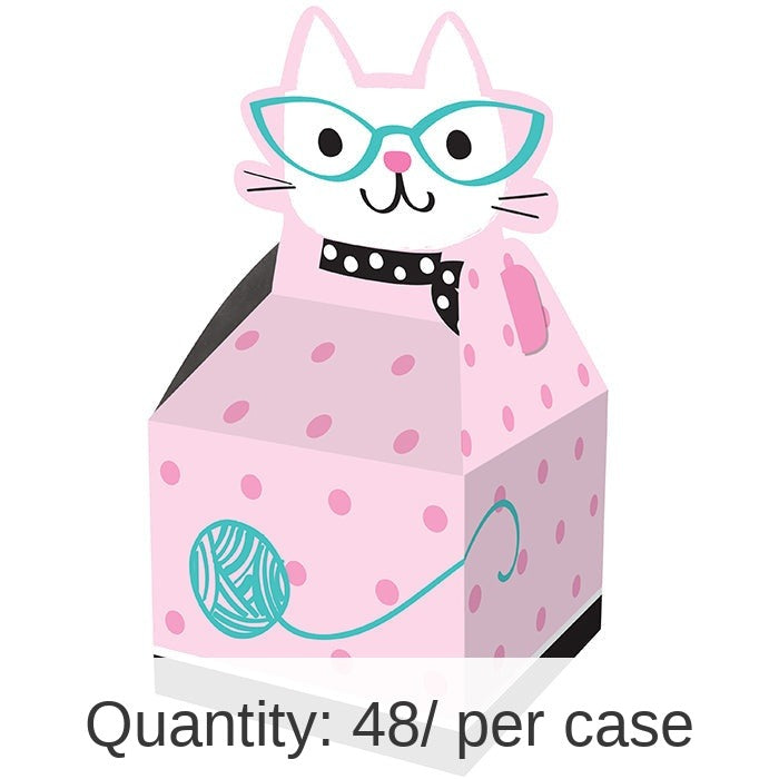 48/Case Bulk Purr-fect Cat Party Favor Boxes