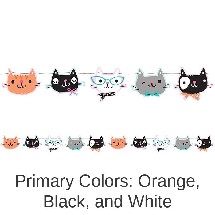 6/Case Bulk Purr-fect Cat Party Banners