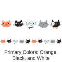 6/Case Bulk Purr-fect Cat Party Banners