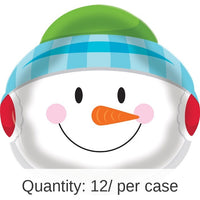 12/Case Bulk Snowman Plastic Trays