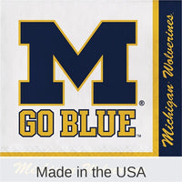 240/Case Bulk Michigan Wolverines Luncheon Napkin