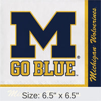 240/Case Bulk Michigan Wolverines Luncheon Napkin