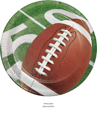 96/Case Bulk Football Party Dessert Plates