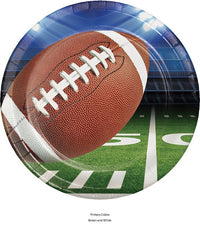 96/Case Bulk Football Party Dinner Plates