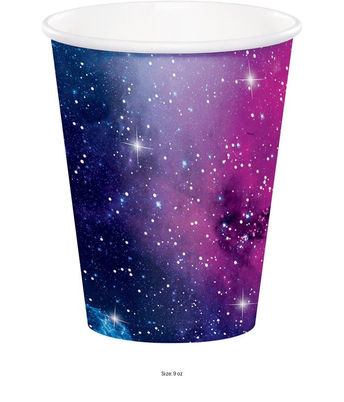 96/Case Bulk Galaxy Party 9 oz Cups