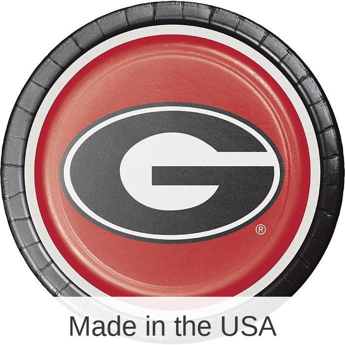 96/Case Bulk Georgia Bulldogs Dinner Plates