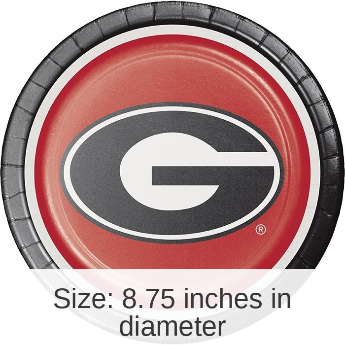 96/Case Bulk Georgia Bulldogs Dinner Plates