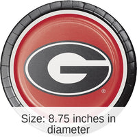 96/Case Bulk Georgia Bulldogs Dinner Plates