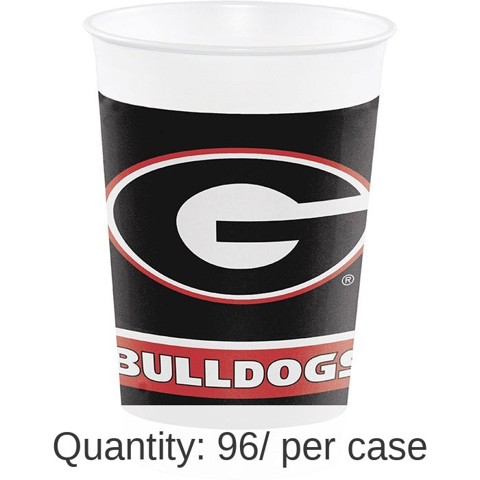 96/Case Bulk Georgia Bulldogs 20 oz Plastic Cups