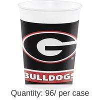 96/Case Bulk Georgia Bulldogs 20 oz Plastic Cups
