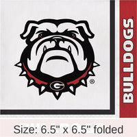 240/Case Bulk Georgia Bulldogs Luncheon Napkins