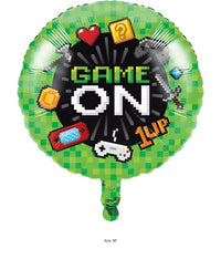 10/Case Bulk Video Games Party Mylar Balloons