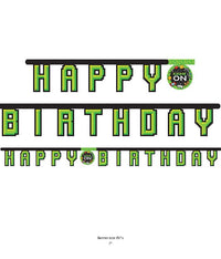 12/Case Bulk Video Games Party Happy Birthday Banners