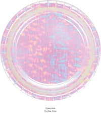 96/Case Bulk Iridescent Party Dinner Plates