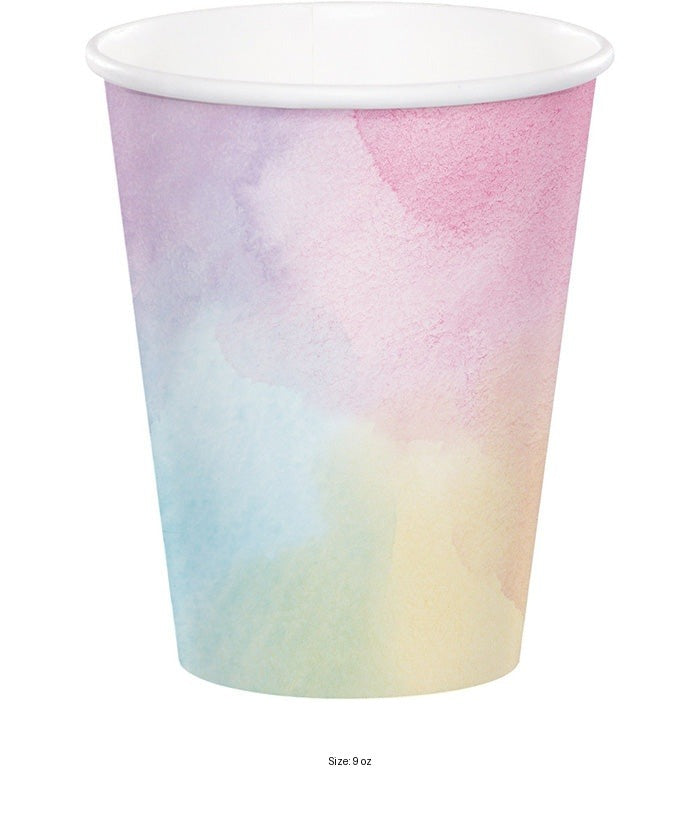 96/Case Bulk Iridescent Party 9 oz Cups