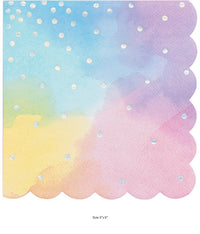 192/Case Bulk Iridescent Party Beverage Napkins