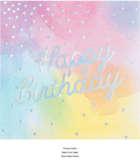 192/Case Bulk Iridescent Party Happy Birthday Luncheon Napkins