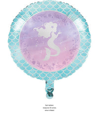 10/Case Bulk Iridescent Mermaid Party Mylar Balloons