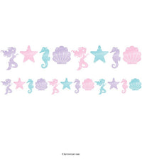 6/Case Bulk Iridescent Mermaid Party Banners