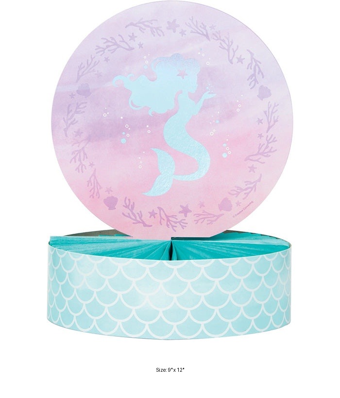 6/Case Bulk Iridescent Mermaid Party Centerpieces