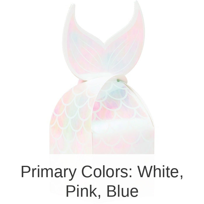 48/Case Bulk Iridescent Mermaid Party Favor Boxes