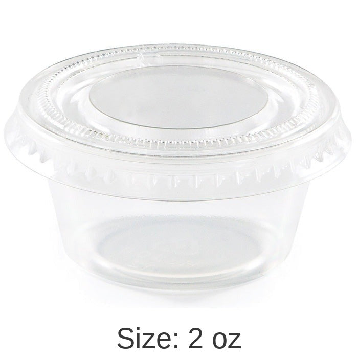 288/Case Bulk Clear 2 oz Portion Cups with Lids