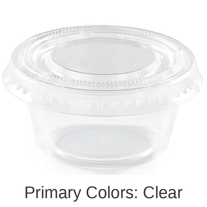 288/Case Bulk Clear 2 oz Portion Cups with Lids