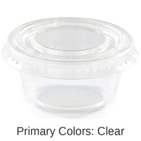 288/Case Bulk Clear 2 oz Portion Cups with Lids