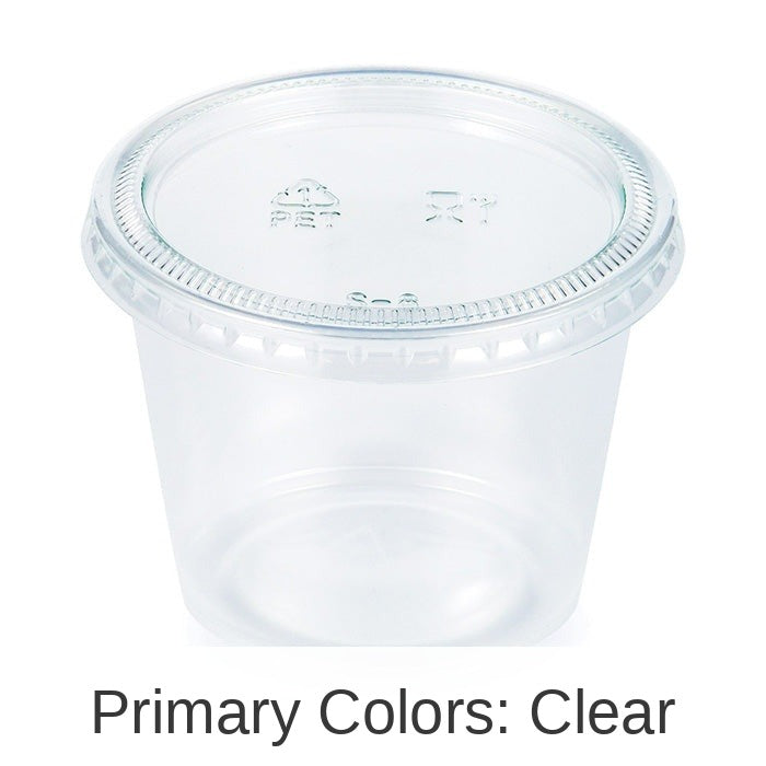 192/Case Bulk Clear 5.5 oz Portion Cups with Lids