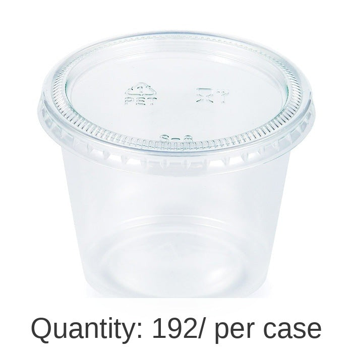 192/Case Bulk Clear 5.5 oz Portion Cups with Lids