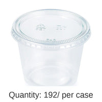 192/Case Bulk Clear 5.5 oz Portion Cups with Lids