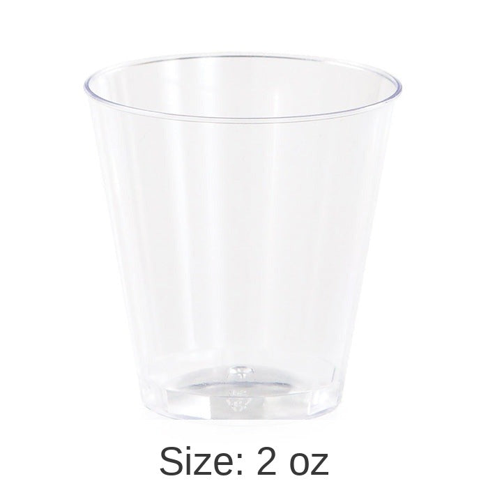 240/Case Bulk Clear 2 oz Plastic Shot Glasses