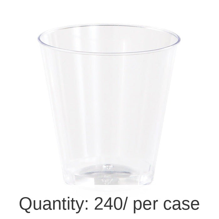 240/Case Bulk Clear 2 oz Plastic Shot Glasses