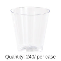 240/Case Bulk Clear 2 oz Plastic Shot Glasses