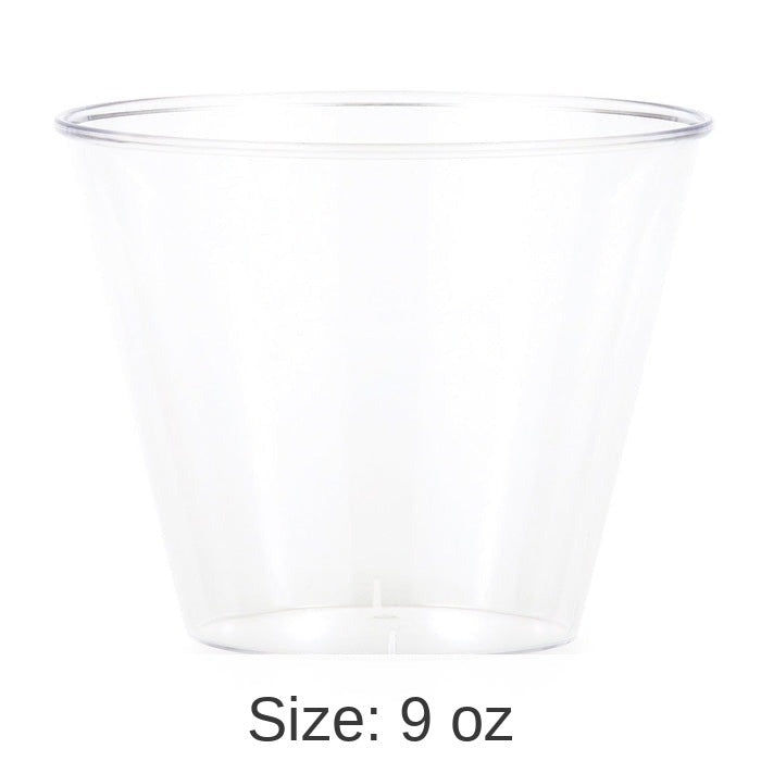 96/Case Bulk Clear 9 oz Plastic Tumblers