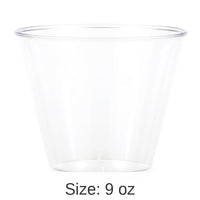 96/Case Bulk Clear 9 oz Plastic Tumblers