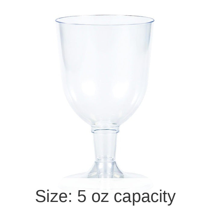 72/Case Bulk Clear 5 oz Plastic Wine Glasses