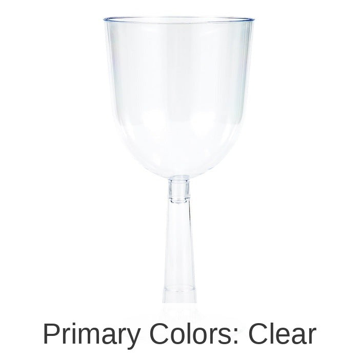 48/Case Bulk Clear 12 oz Plastic Wine Glasses