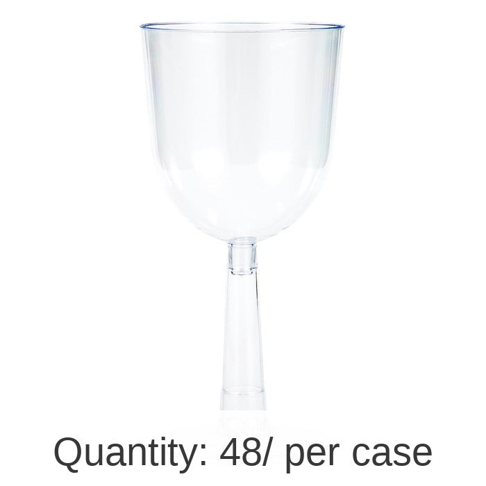48/Case Bulk Clear 12 oz Plastic Wine Glasses